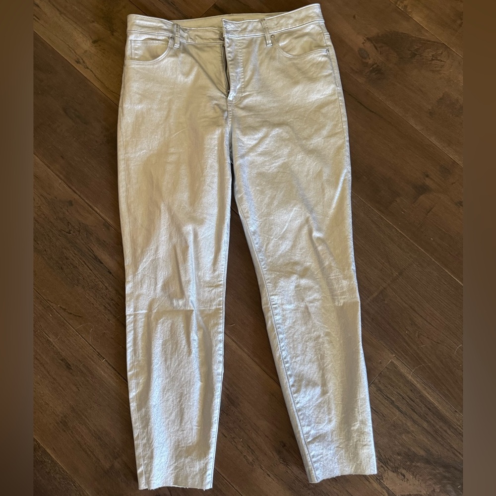 Kut From The Kloth Matte Silver Straight Leg Jeans